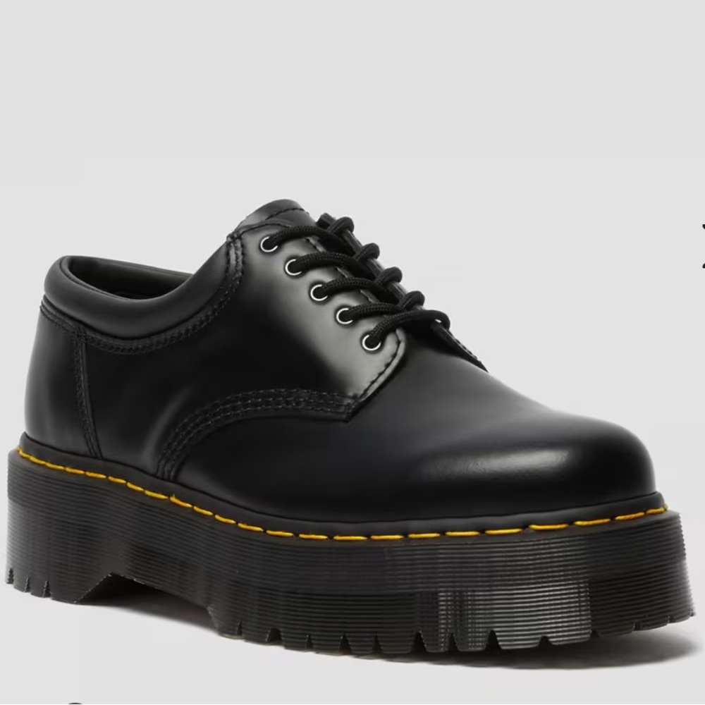 Doc Martin Leather Platform Casual Loafers